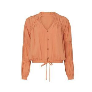 Love, Whit by Whitney Port Sand Stone Peasant Top Rent The Runway Pre-Loved XS $
